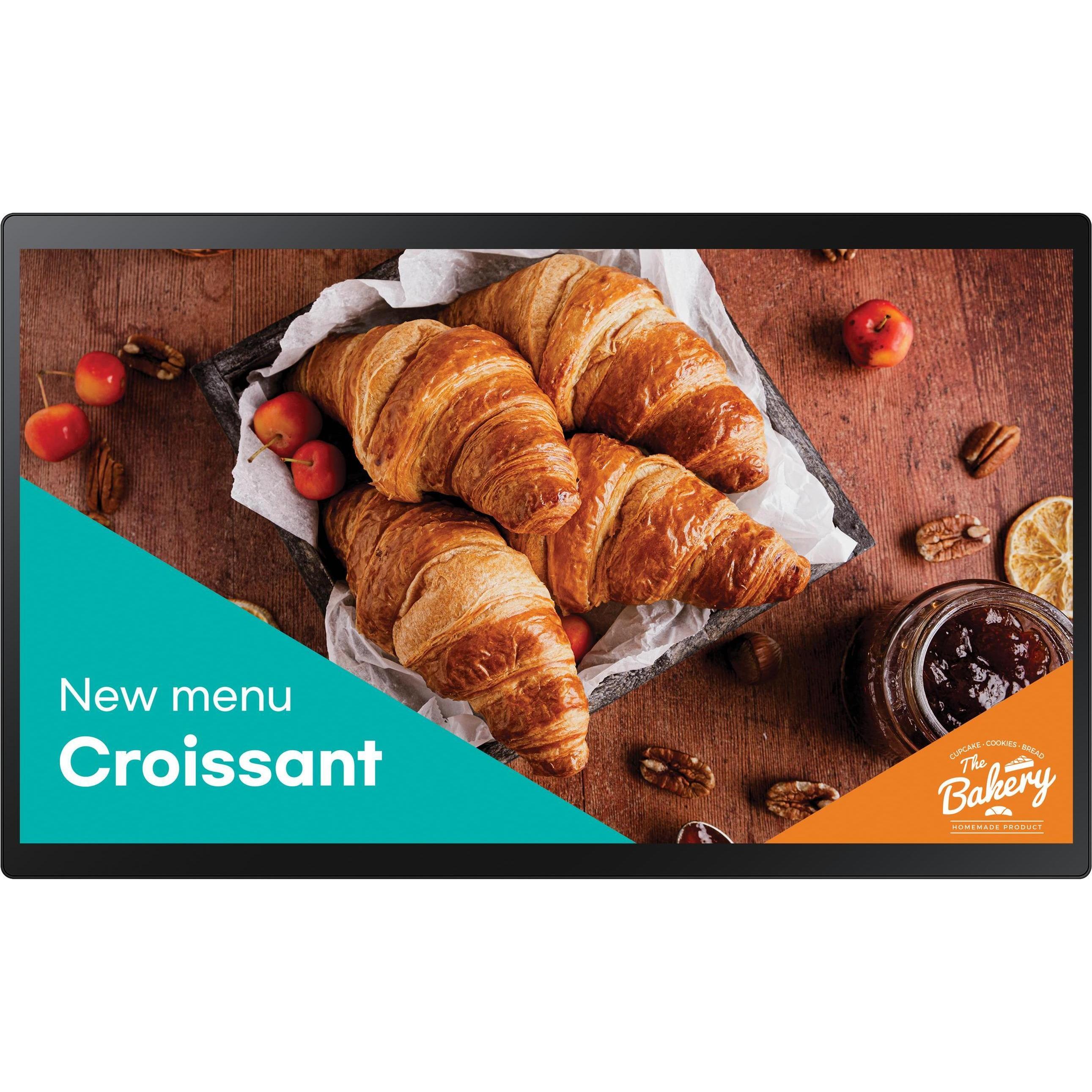 Samsung Smart Signage QB24C-T 60,00cm(24") Cap.Touch (1920 x 1080 Pixel, 24"), Digital Signage, Schw