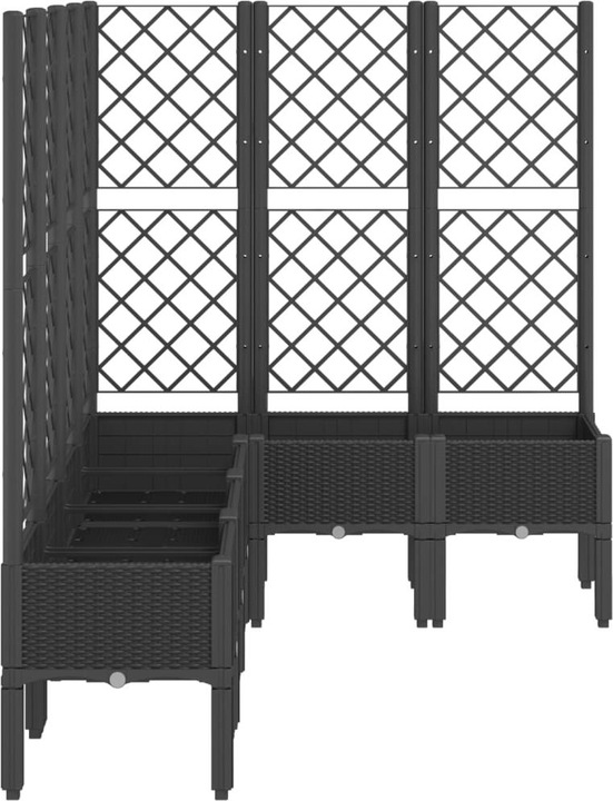 Actual product image VidaXL Planter with trellis PP
