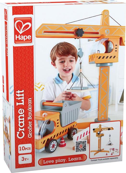 Produktbild Hape Grosser Baukran (10 Teile)