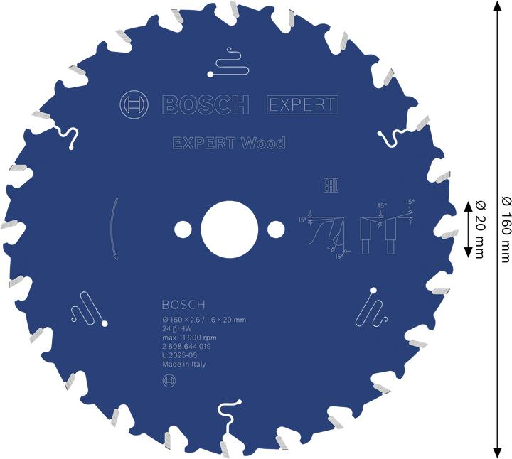 Immagine prodotto Bosch Professional Zubehör Lama di sega circolare Expert for Wood