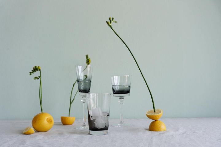 Immagine prodotto Kare Design Wasserglas Mimi Grau 14cm