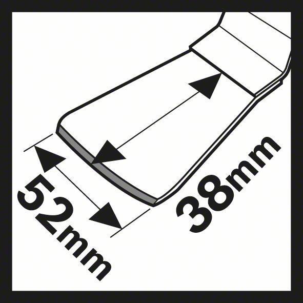 Thumbnail - Bosch Professional Zubehör, Sägeblatt, HCS Schaber ATZ 52 SFC, flexibel, 52 x 38 mm, 10er-Pack