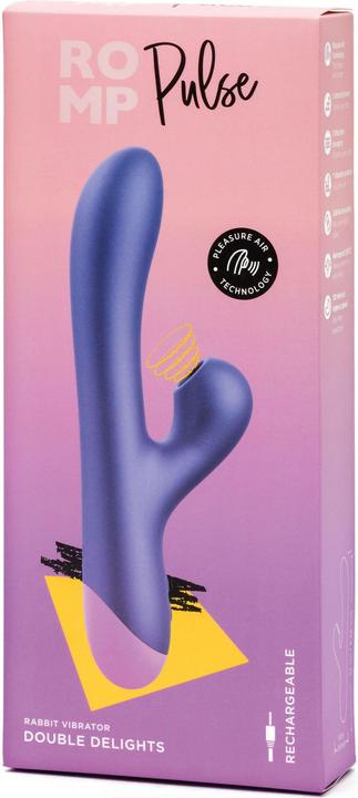 Produktbild Romp Pulse Wiederaufladbarer Rabbit Vibrator mit Klitoris Sauger