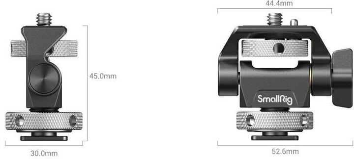 Productafbeelding SmallRig Draai- en kantelbare monitorbeugel met Cold Shoe Mount 2905 (Accessoires voor de monitor)