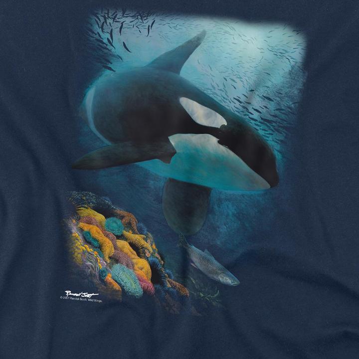 Produktbild Wild Wings Wildlife Salmon Hunter Orca TShirt (L)