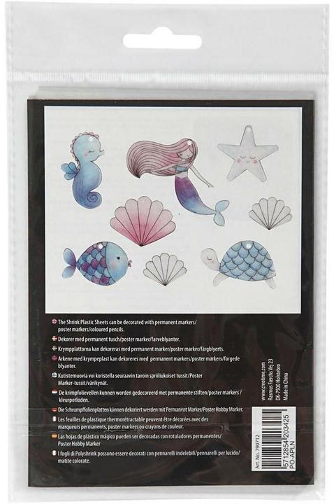 Actual product image Creativ Company Shrink film mermaid