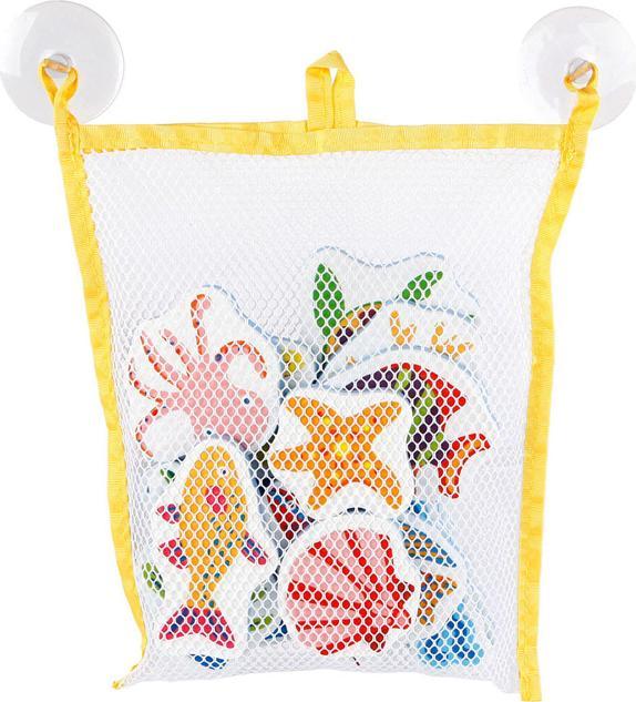 Productafbeelding Mini Club schuim bad plakfiguurtjes zeedieren, 16 stuks.