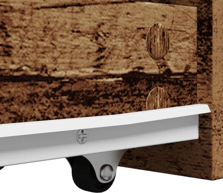 Image du produit vidaXL Armoire de salle de bain Étroite avec roulettes -Optique