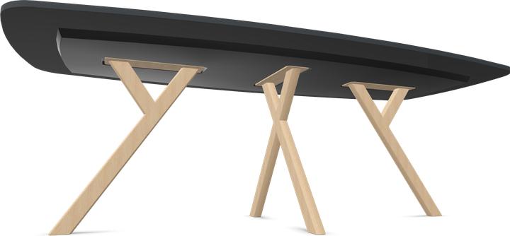 Produktbild Dietiker Felber T14 Sitzungstisch Boatform (2200 x 1000 x 720 mm)