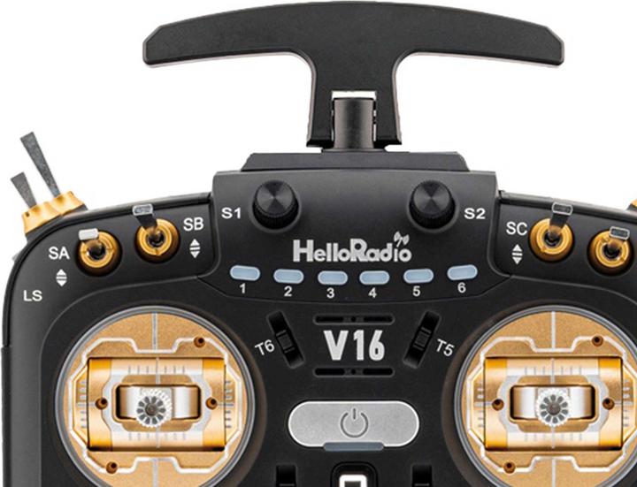 Immagine prodotto HelloRadio V16 MAX 2,4GHz - 4in1 LBT Mode 2 Fernsteuerung gold