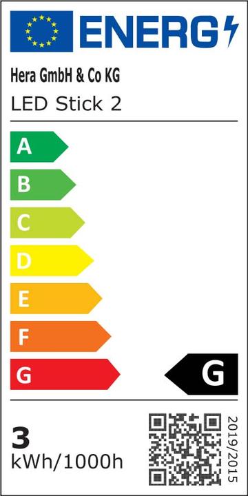 Energy Label Hera LED stick 2 (Cold White, 30 cm, Indoor)