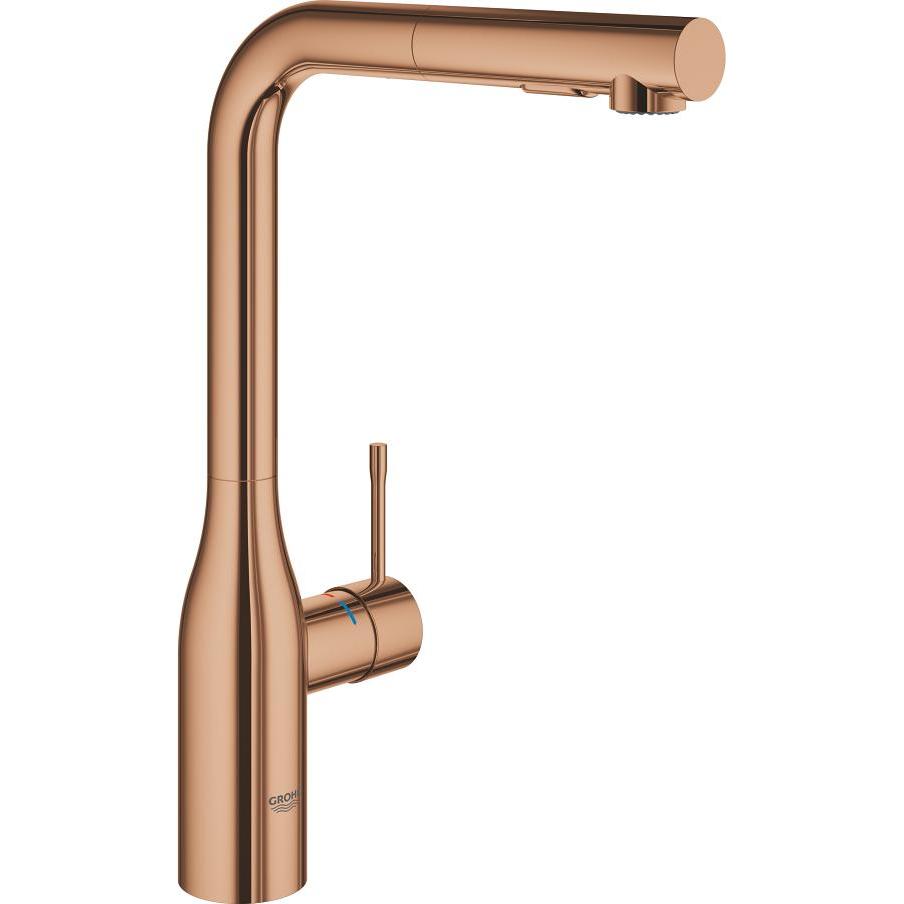 Grohe, Küchenarmatur, Küchenarmatur mit Handbrause Essence New warm sunset glänzend 30270