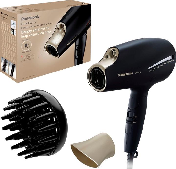 Actual product image Panasonic nanoe™ hair care series hair dryer EH-NA9J with double mineral technology - Champagne Gold (1800 W)