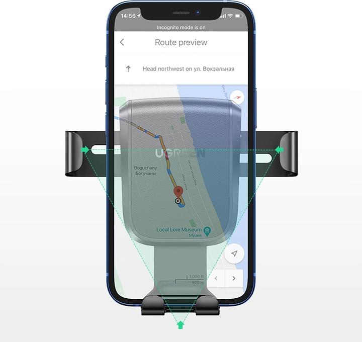 Image du produit Ugreen Porte-téléphone Gravity avec coupelle d'aspiration