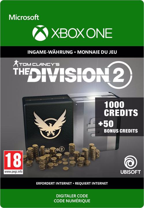 Produktbild Microsoft Tom Clancy's The Division 2: 1050 Premium Credits Pack