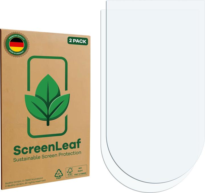 Actual product image ScreenLeaf Screen Protector sustainable Screen Protection, clear, anti-scratch