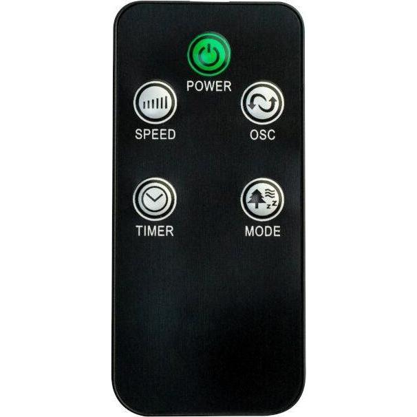 Volten Wentylator podłogowy 40 cm LCD timer 3 tryby pilot czarny Volteno VO2428, Ventilatore, Nero