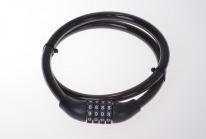 Produktbild Filmer Fahrrad Spiralkabelschloss, 80/10, schwarz (80 cm)