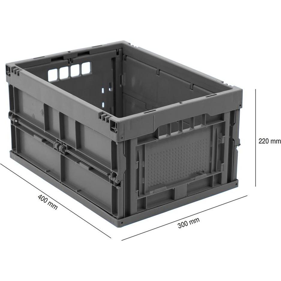 2x 0, Aufbewahrungsbox, EURO-Mass Faltbox 4322 (22 l)
