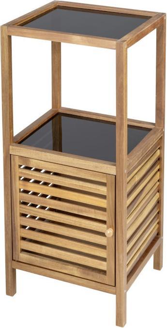 Wenko Badregal mit Tür Fondi (39.50 x 35.50 x 86 cm)