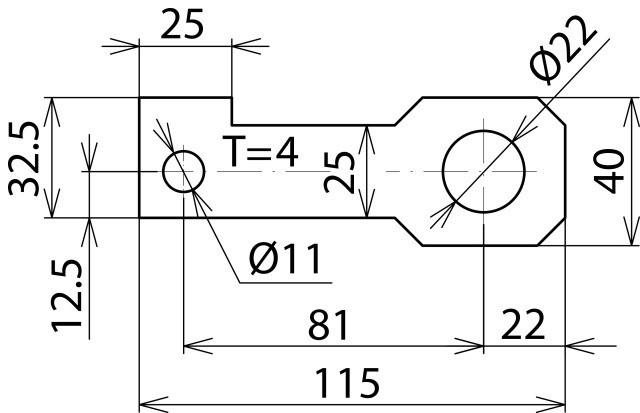 Produktbild Dehn Anschlussbügel IF3 gerade 923222