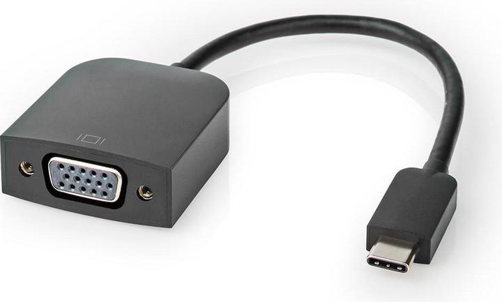 Image du produit Nedis Adaptateur USB USB 3.2 Gen 1 USB-CT Mâle VGA Femelle 5 Gbps 0.20 m Round Nickel Plated PVC Black P (USB-C, 20 cm)