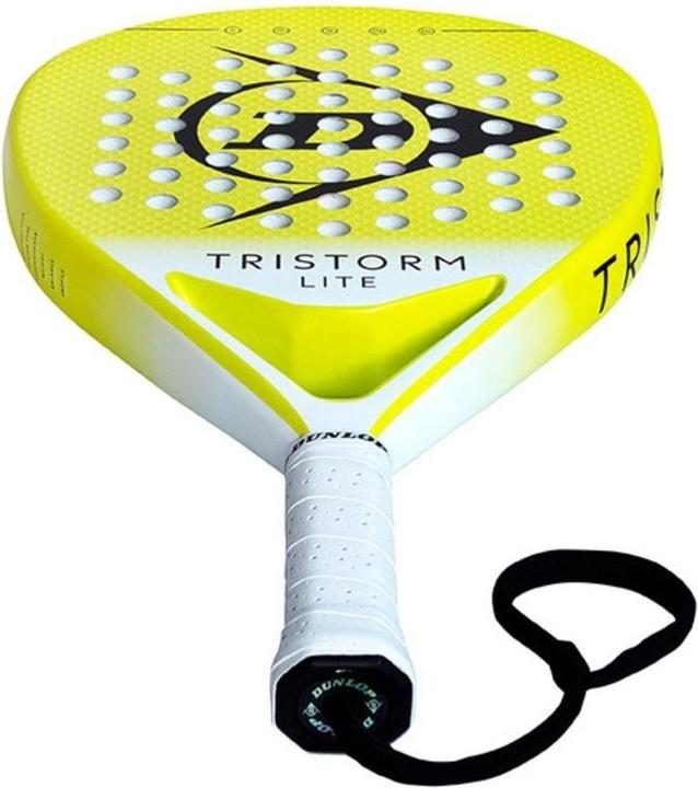 Actual product image Dunlop Padel racket Tristorm Lite Yellow white (2025)