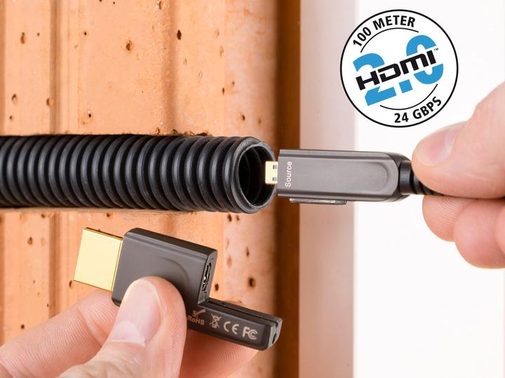 Produktbild Inakustik Profi LWL mit Adapter (100 m, HDMI, 2.0)