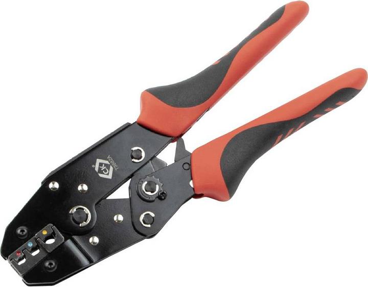 Actual product image C.K Magma Crimping pliers with ratchet mechanism for insulated cable connectors 0.5-6.0 mm² (250 mm)