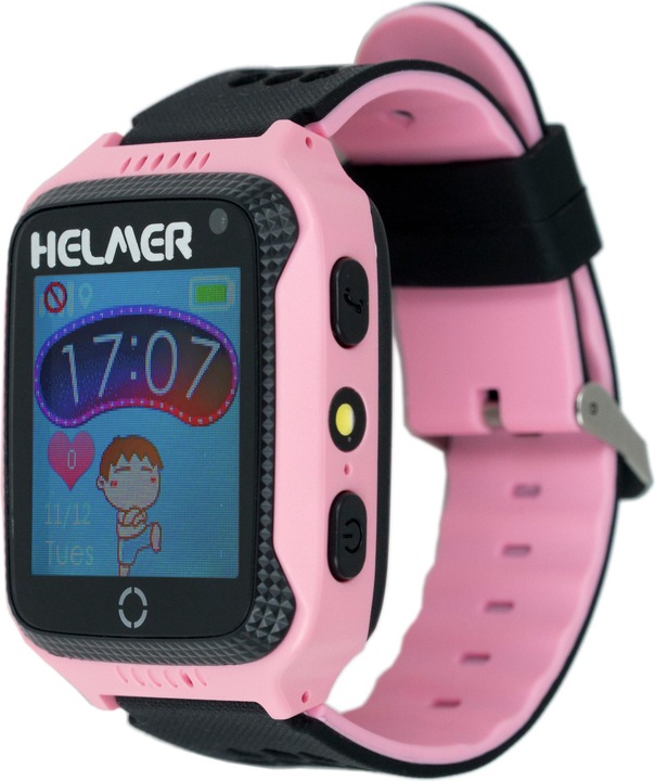 Orologio touch intelligente con localizzatore GPS e fotocamera - LK 707 rosa per bambini (40 mm)