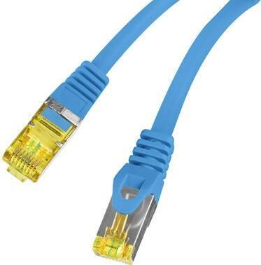 Produktbild Lanberg Patchcord Kat.6a S/Ftp Lszh Cu 0.25m Niebieski Fluke Passed (S/FTP, CAT6a, 0.25 m)