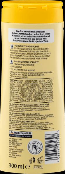 Actual product image dm Balea Cream Shower Milk Honey (300 ml)