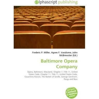 Baltimore Opera Company, Fachbücher