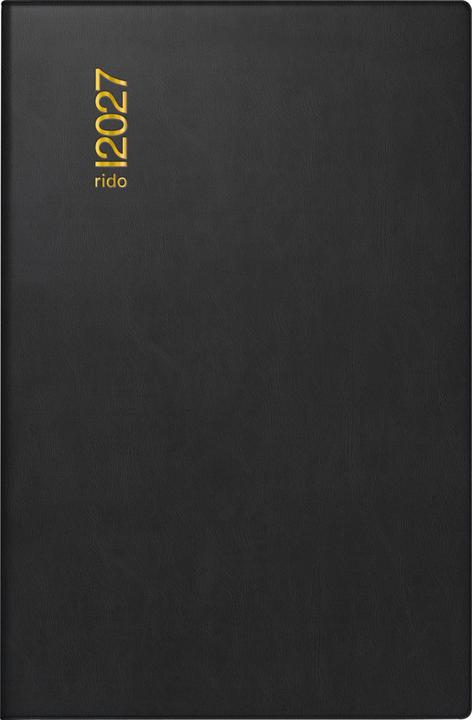 Produktbild Rido Taschenkalender Kunststoff scharz (A7)