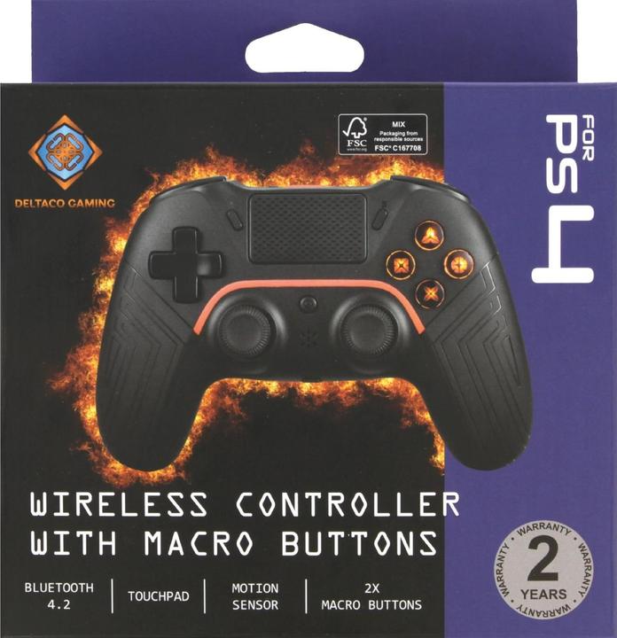 Image du produit Deltaco Gaming Wireless PS4 & PC Controller (PS4, PC, Android)