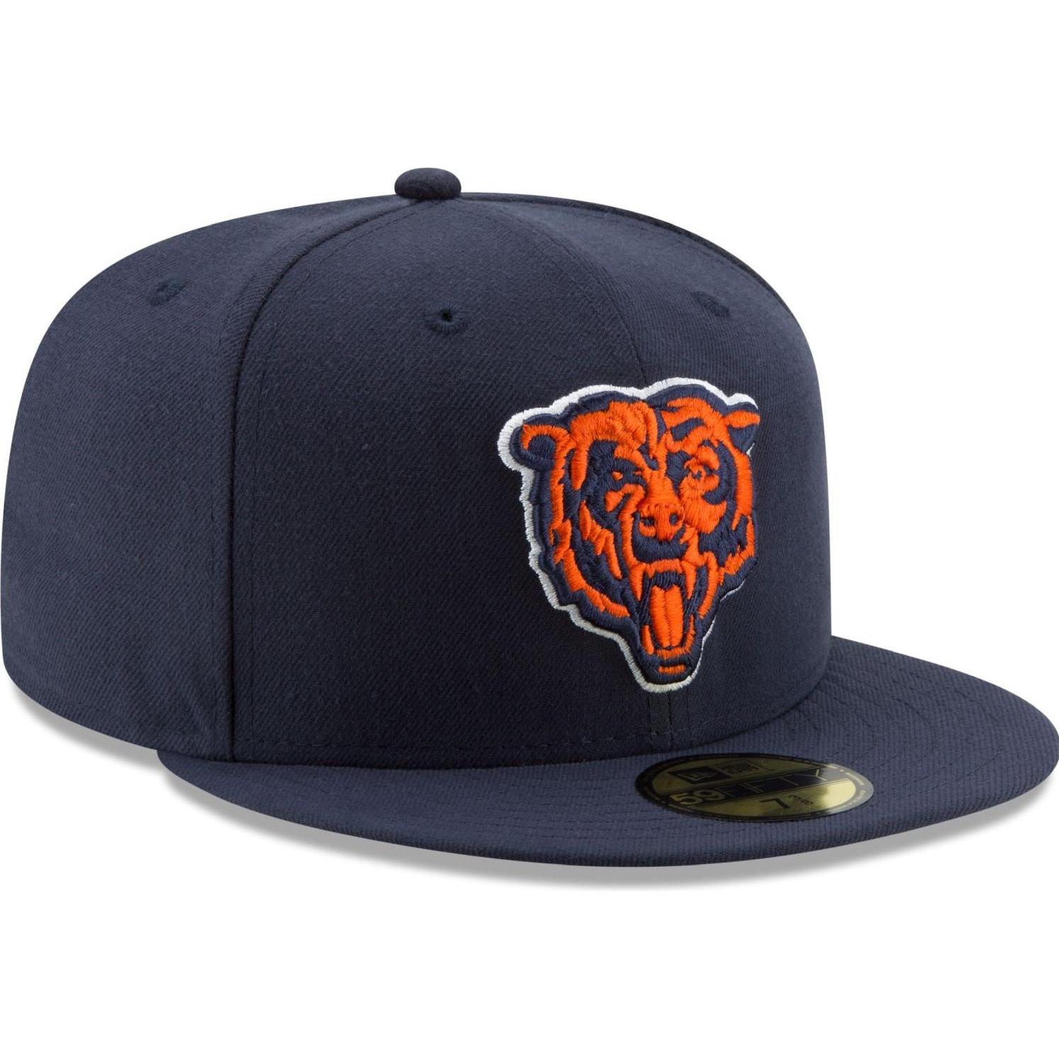 New Era, Herren, Cap, 59Fifty Fitted Cap - NFL Chicago Bears navy - 7 1/8, Blau, (7 1/8)