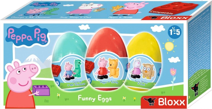Produktbild BIG PlayBIG Bloxx Peppa Pig Lustiges Ei, 3er-Set