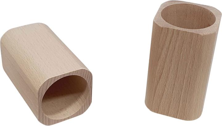 Playwood Pot à crayons carré en hêtre