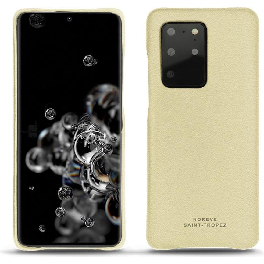 Noreve Lederschutzhülle (Samsung Galaxy S20+ 5G), Smartphone Hülle, Beige