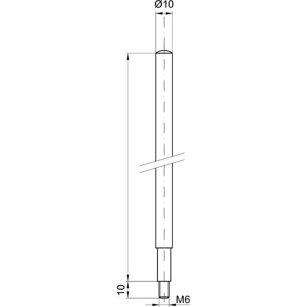 Thumbnail - MSL, Türschloss + Schliesszylinder, Rundrohr mit Verstärkungsfeder 1725-2