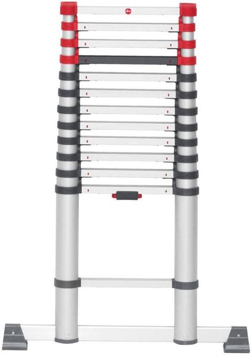 Produktbild Hailo FlexLine, Alu-Sicherheits-Teleskopleiter, 13 Sprossen (Anlegeleiter, 380 cm)