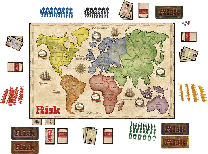 Actual product image Hasbro Gaming Risk Board game War (Finnish)