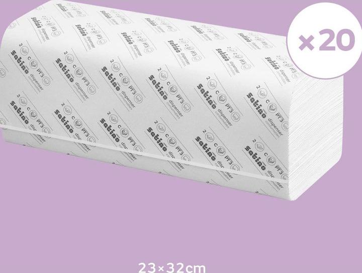 Actual product image Wepa C-fold towels Satino (1x)