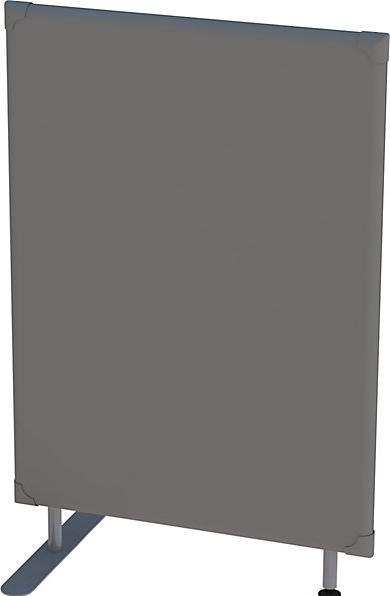 eurokraft pro Cloison d'isolation acoustique, hauteur panneau 1200 mm, largeur 800 mm, gris.