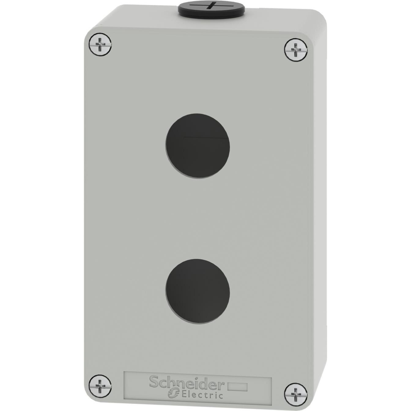 Thumbnail - Schneider Electric XAPD2202 Leergehäuse XAP Metall grau für 2x22mm - CSA (Gehäuse), Elektronikzubehör + Gehäuse, Grau