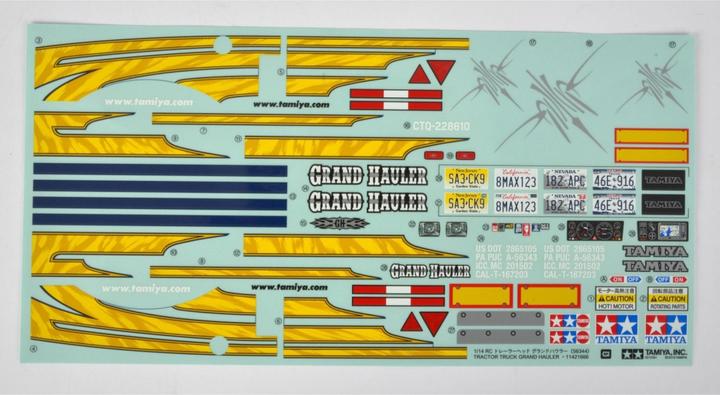 Produktbild Tamiya Sticker Grand Hauler