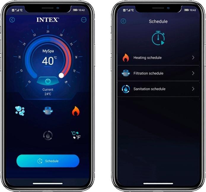 Produktbild Intex Graystone Deluxe Square Bubble Spa Set