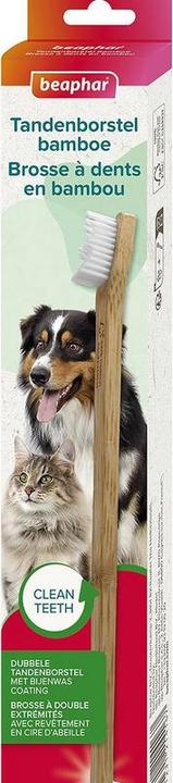 Produktbild beaphar Bambuszahnbürste, doppelseitig (Hund, Katze)