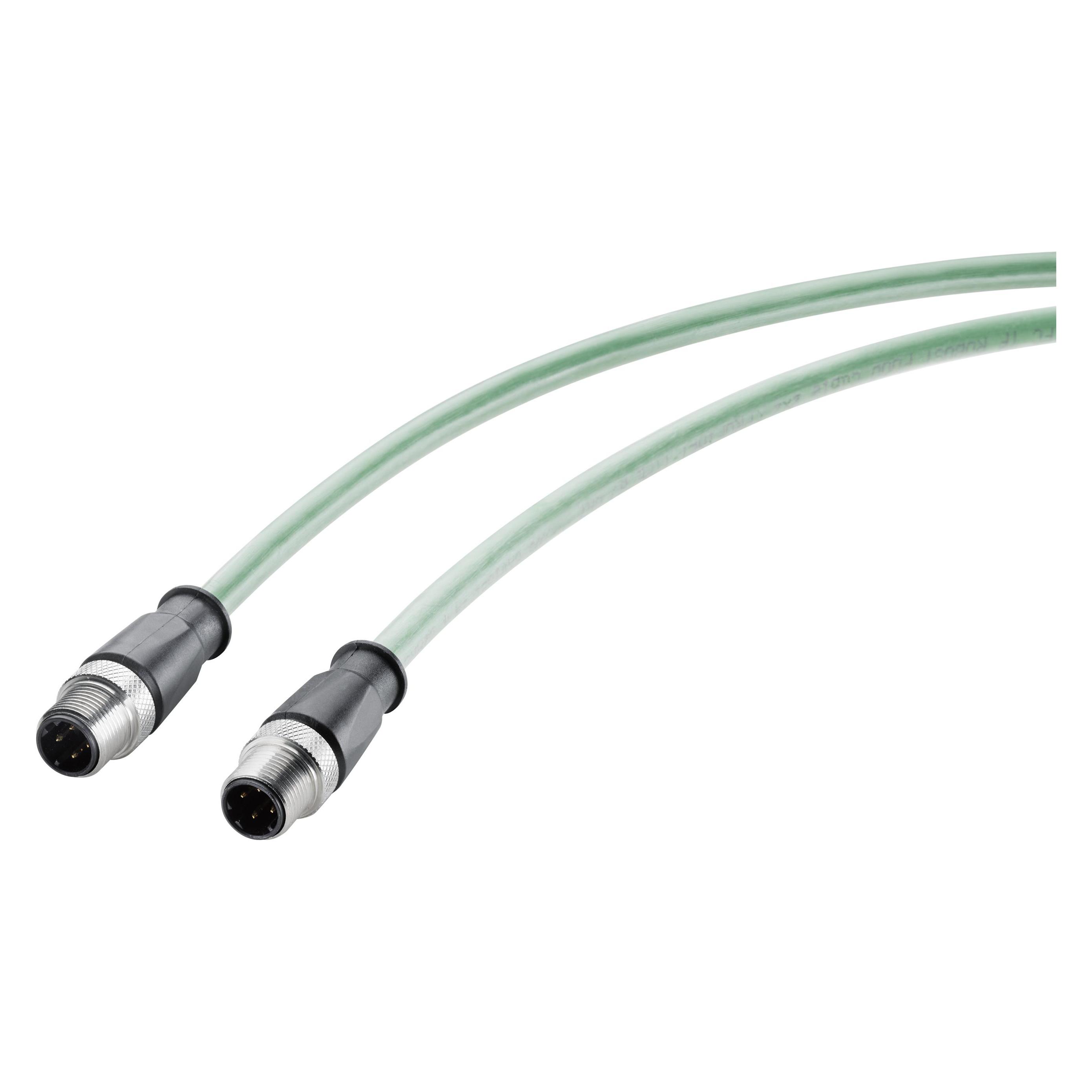 Siemens IE robust connecting CableM12-180/M12-180 6XV1881-5AH10 - Kabel - Netzwerk, Elektronikkabel + Stecker, Grün