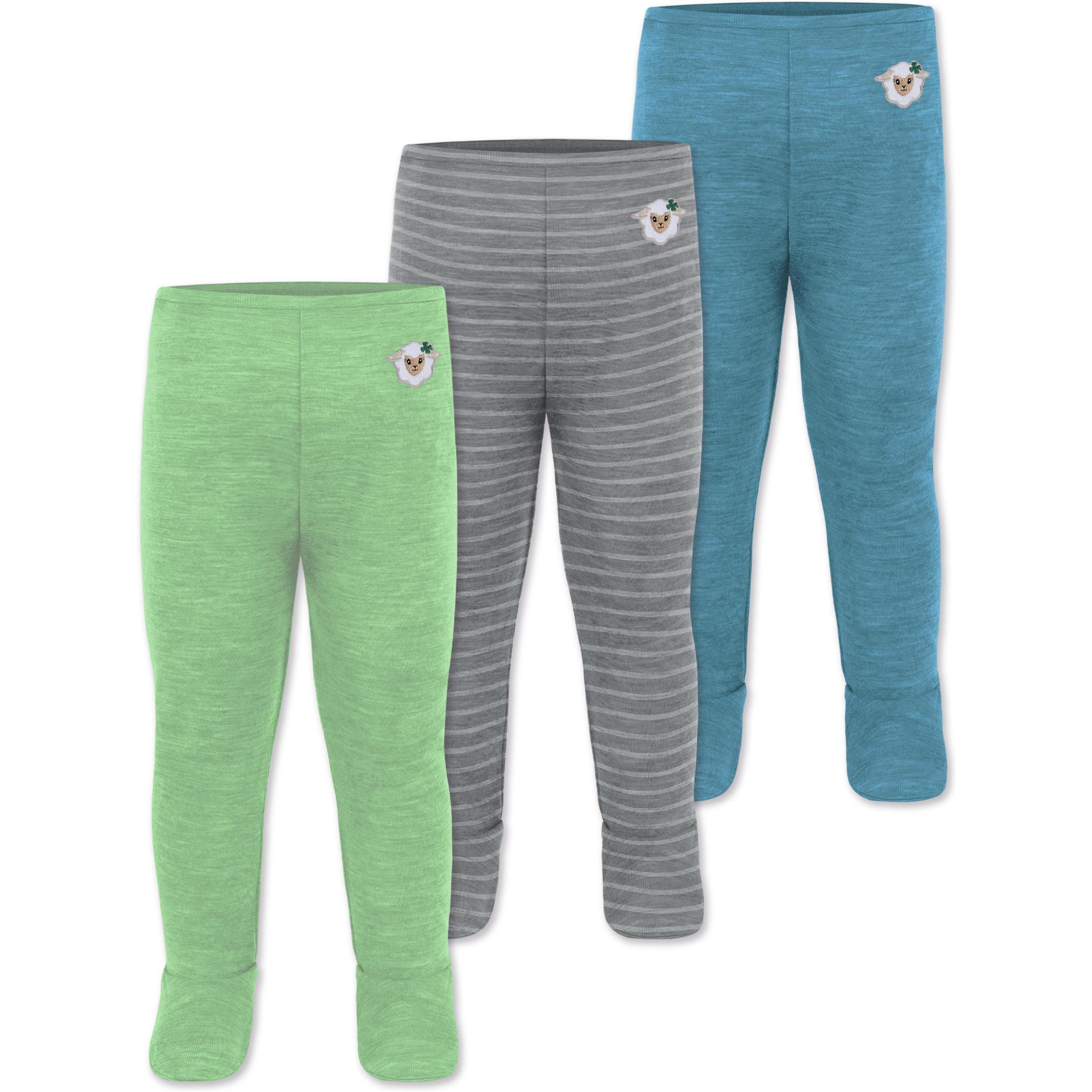Normani, Herren, Funktionsunterhose, 3er Pack Baby Merino Unterhose mit Füssen - 9543 (62), Blau, 62